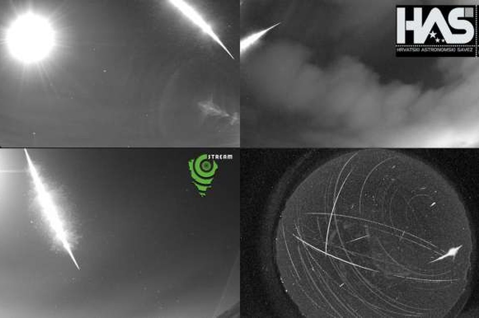 Na območju Šibenika konec februarja padel meteorit v velikosti žogice za golf (foto: Hina/Hrvaška astronomska zveza/STA)