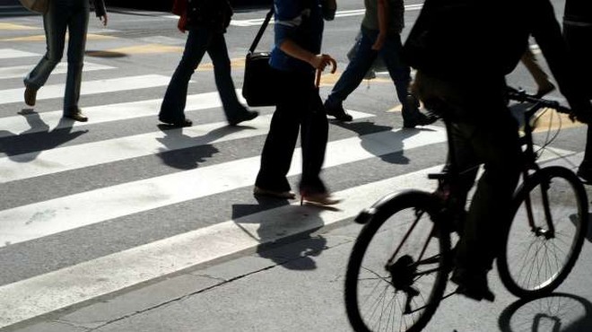 Evropski teden mobilnosti bo letos izpostavil pozitivne učinke hoje in kolesarjenja (foto: STA/Domen Grogl)