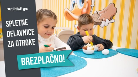 Minicity Ljubljana ponovno omogočil brezplačne spletne delavnice za vse otroke