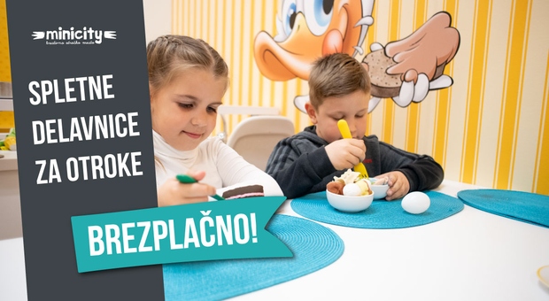 Minicity Ljubljana ponovno omogočil brezplačne spletne delavnice za vse otroke (foto: Minicity Press)