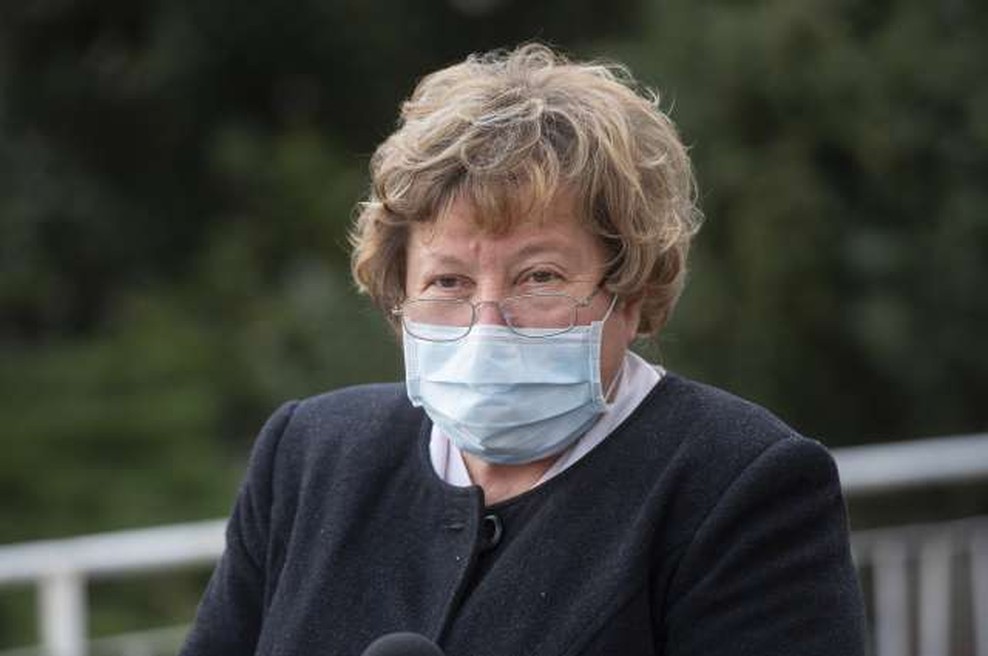 Lejko Zupančeva: V tretjem valu se znižuje starost hospitaliziranih bolnikov (foto: Bor Slana/STA)