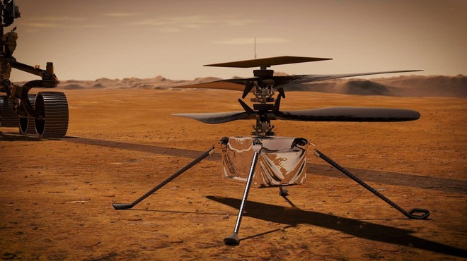 Nasa zaradi tehničnih težav preložila prvi polet helikopterja Ingenuity na Marsu (foto: profimedia)