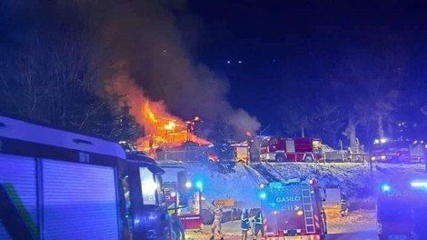 Dom na Osankarici zagorel najverjetneje zaradi dotrajanega dimnika