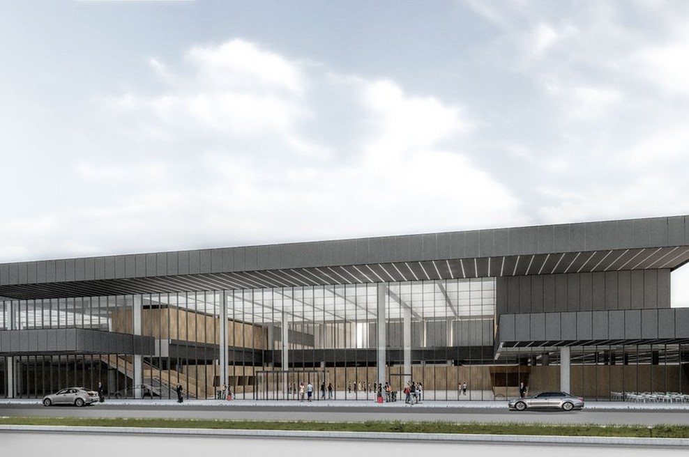 Nov potniški terminal na brniškem letališču bo kmalu nared za prve potnike (foto: Fraport Slovenija)