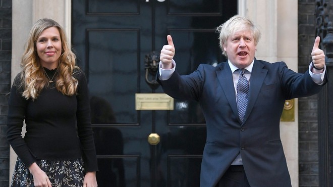Britanski premier Boris Johnson še tretjič stopil pred oltar (foto: profimedia)