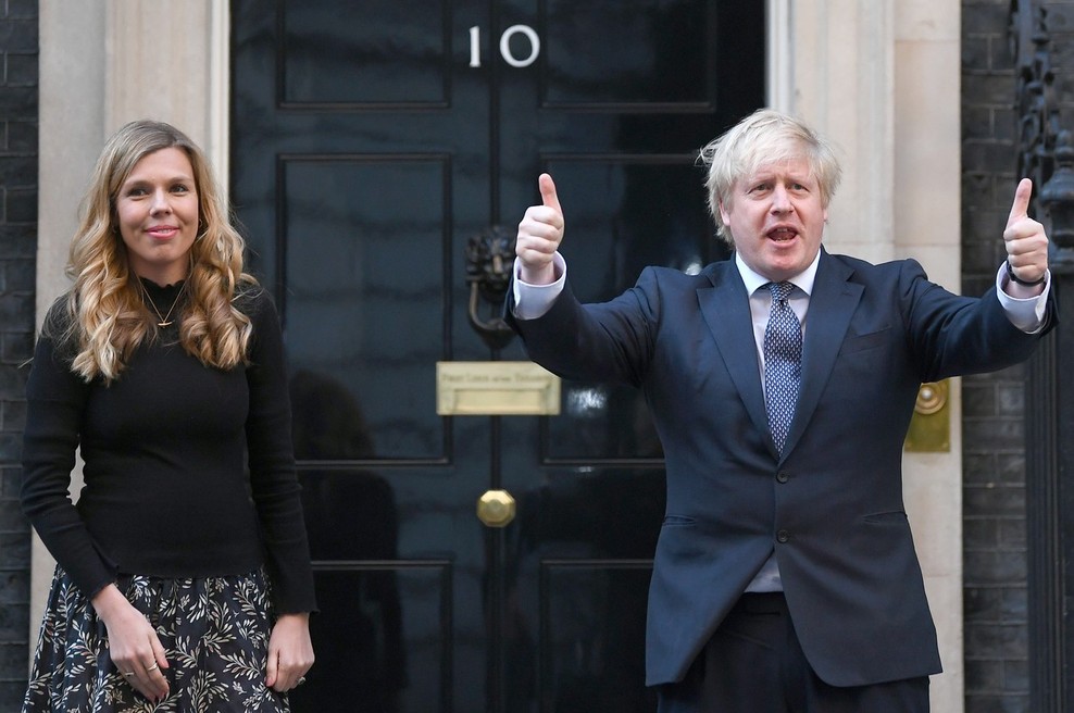 Britanski premier Boris Johnson še tretjič stopil pred oltar (foto: profimedia)
