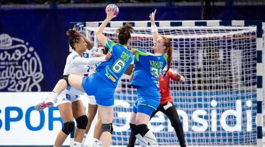 Ana Gros najboljša strelka v letošnji ligi prvakinj (foto: Nebojša Tejić/STA)