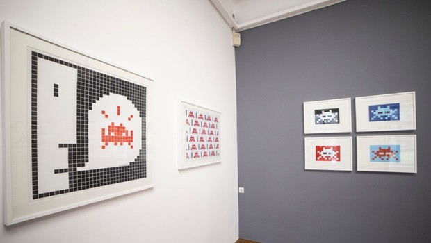 
                            Invader: Grafike na papirju in gostovanje Računalniškega muzeja v MGLC (foto: Foto: Jaka Babnik in Urška Boljkovac. Arhiv MGLC.)