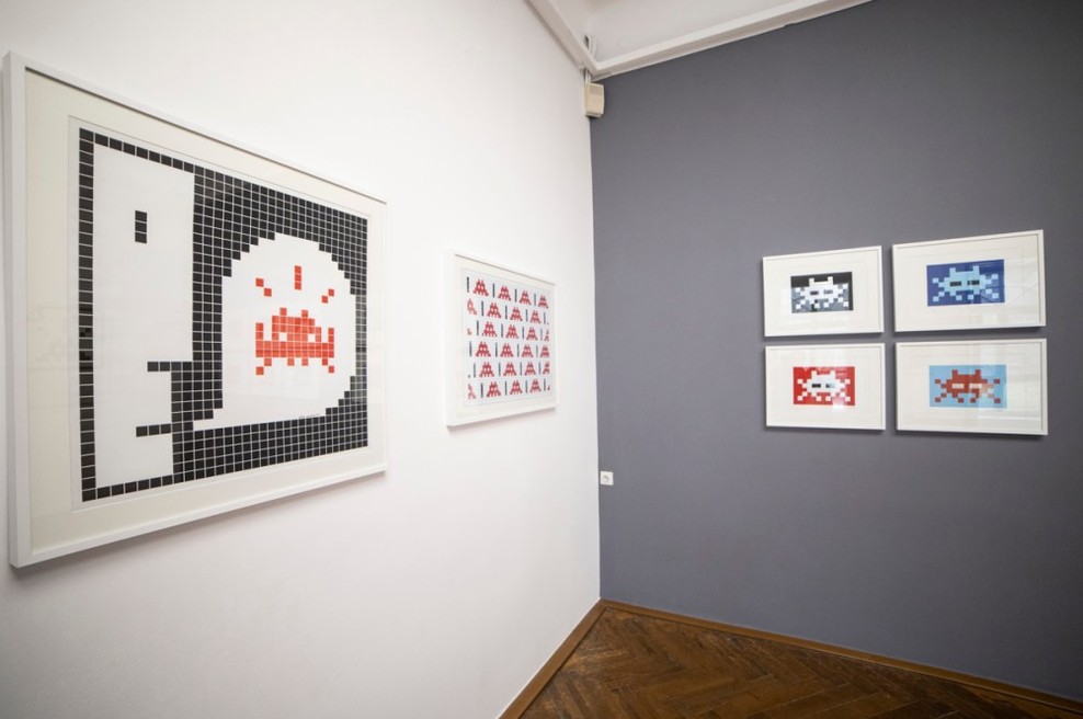 Invader: Grafike na papirju in gostovanje Računalniškega muzeja v MGLC (foto: Foto: Jaka Babnik in Urška Boljkovac. Arhiv MGLC.)