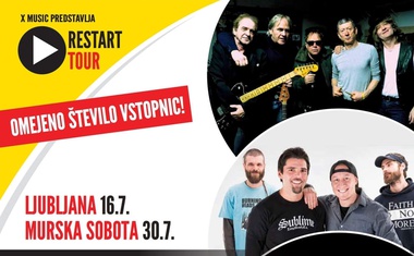 Restart Tour Slovenija z otvoritvenim koncertom zasedb Hladno Pivo, Pankrti in Elvis Jackson