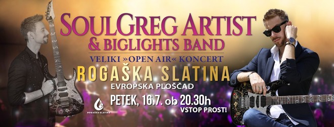 Koncert SoulGrega Artista & BigLights banda v Rogaški Slatini (foto: SoulGreg Artist)
