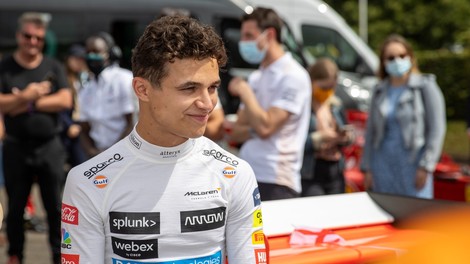 Dirkača formule 1 Norrisa oropali po koncu finala na Wembleyju