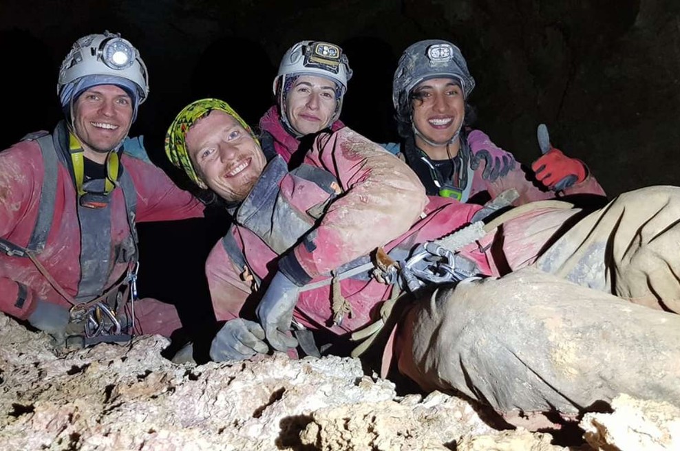 Slovenski jamarji presegli globino 1000 metrov (foto: Društvo za raziskovanje jam Ljubljana)