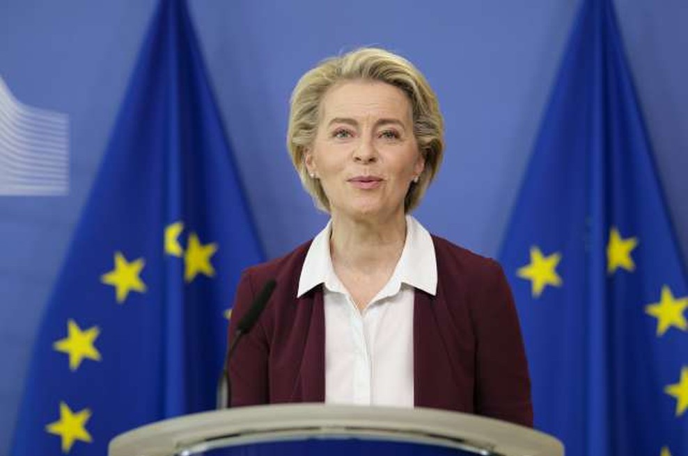 Von der Leynova napovedala boljšo pripravljenost EU na pandemije (foto: Thierry Monase/STA)