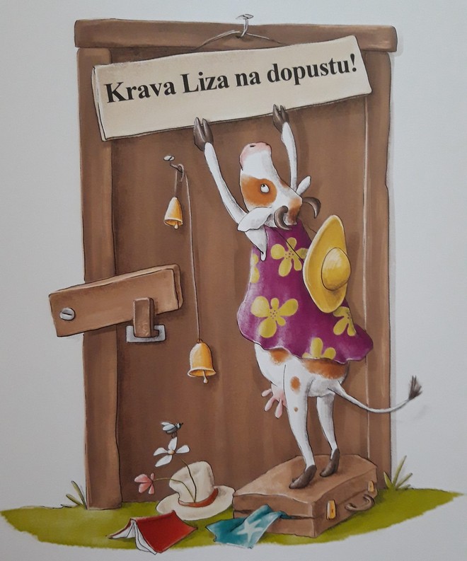 Krava Liza na dopustu (zabavna in poučna slikanica Mojiceje Bonte) (foto: Chiara)