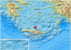 Močan potres na Kreti terjal smrtno žrtev in povzročil škodo
