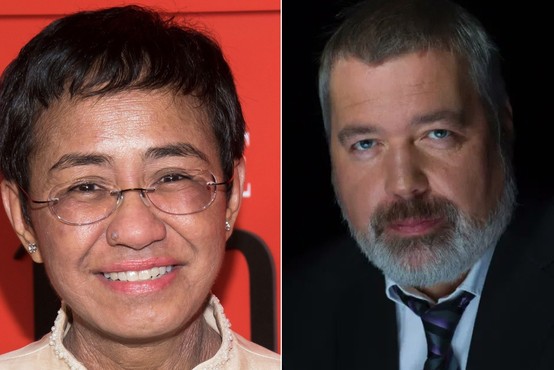 Nobelova nagrada za mir novinarjema Filipinki Marii Ressa in Rusu Dmitriju Muratovu