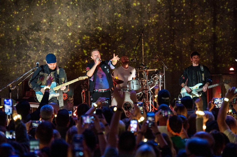 Na turneji skupine Coldplay se bo del razsvetljave napajal iz kinetične energije avditorija (foto: profimedia)