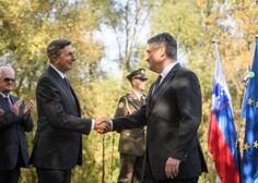 Pahor in Milanović v Zagrebu odkrila doprsni kip Prešerna