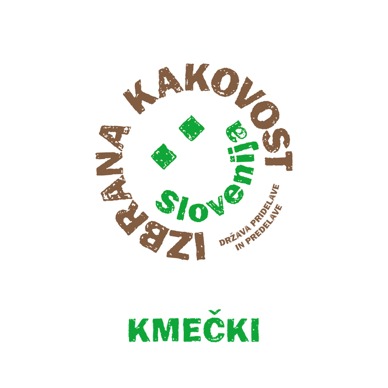 Znak »izbrana kakovost – Slovenija« s pripisom »kmečki« sporoča, da gre za preverjeno in kakovostno živilo, ki je pridelano in predelano na slovenski kmetiji.