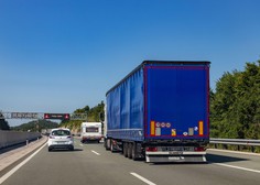 Slovenski tovornjaki lani prepeljali le odstotek manj blaga