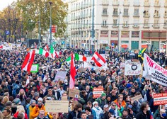 35.000 ljudi na dunajskih ulicah protestiralo proti zaprtju in obveznem cepljenju