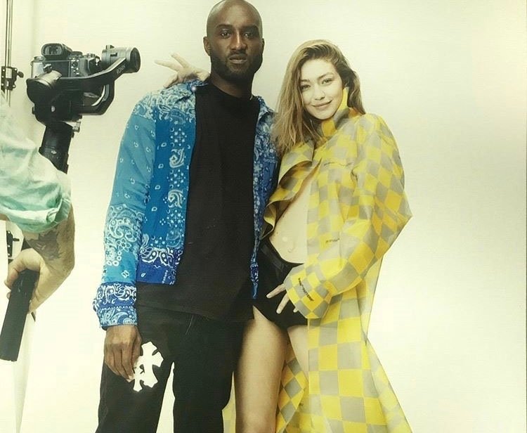 Virgil Abloh in manekenka Gigi Hadid