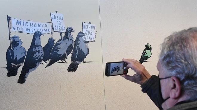 Milanska železniška postaja do februarja ponuja ogled slovitih Banksyjevih grafitov (foto: profimedia)