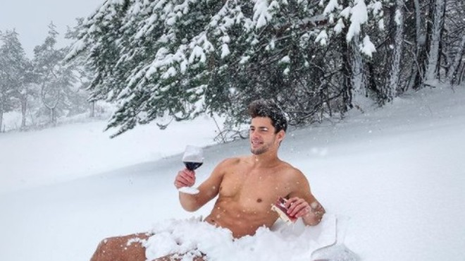 Pregled Instagrama: Franko Bajc gol v snegu, Helena Blagne v božičnem studiu in Lora Roglič v spominih (foto: IG: @franko_bajc)