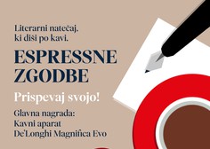 LITERARNI NATEČAJ Espressne zgodbe: Z navdihujočim zapisom do prestižnega kavnega aparata