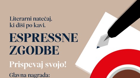 LITERARNI NATEČAJ Espressne zgodbe: Z navdihujočim zapisom do prestižnega kavnega aparata