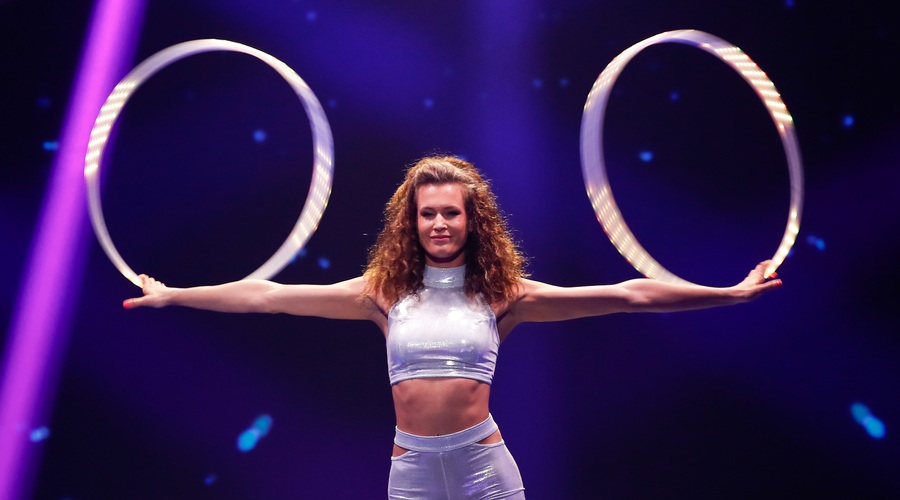 [Talenti] Maša Ferme: "Umetnost z obročem in otroci so mi blizu, zato prihodnost vidim v trenerstvu." (foto: Damjan Žibret)