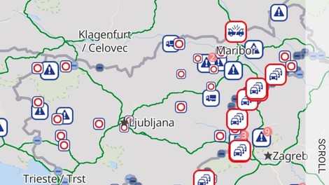 Na meji s Hrvaško daljši prometni zastoji