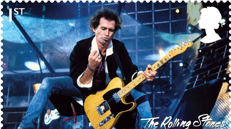 The Rolling Stones ob 60-letnici dobili 12 znamk kraljeve pošte