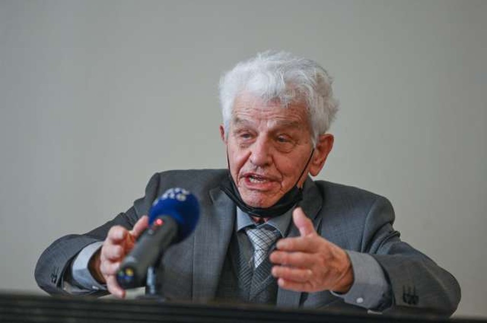 Kajetan Gantar: Prešernova nagrada je priznanje, da je dober prevod vrhunska besedna umetnina (foto: Tamino Petelinšek/STA)