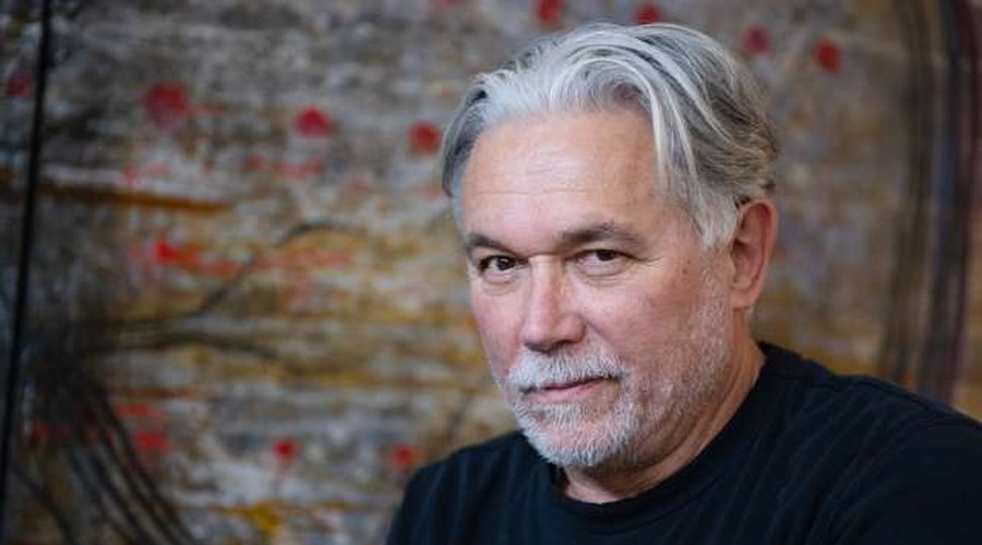 Slikar Dušan Kirbiš: Zanima me medprostor, ki omogoča nadaljevanja zgodbe v gledalcu (foto: Tamino Petelinšek/STA)