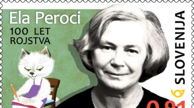 V prvi letošnji seriji priložnostnih znamk ob 100-letnici rojstva tudi Ela Peroci (foto: Pošta Slovenije)