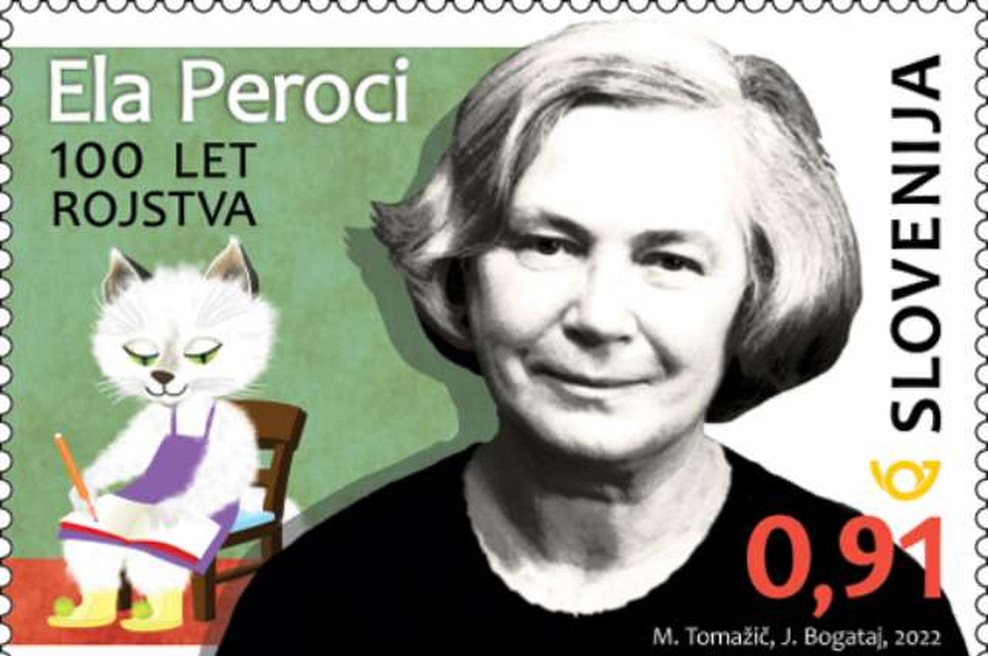 V prvi letošnji seriji priložnostnih znamk ob 100-letnici rojstva tudi Ela Peroci (foto: Pošta Slovenije)
