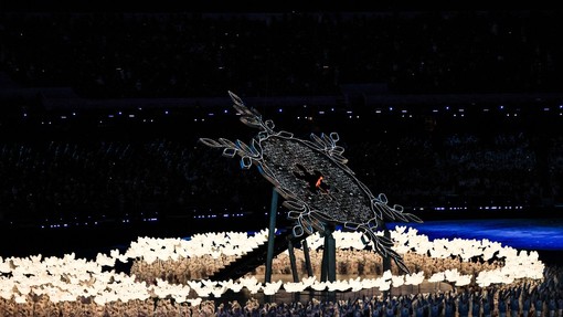 Na stadionu Ptičje gnezdo v Pekingu je zagorel olimpijski ogenj