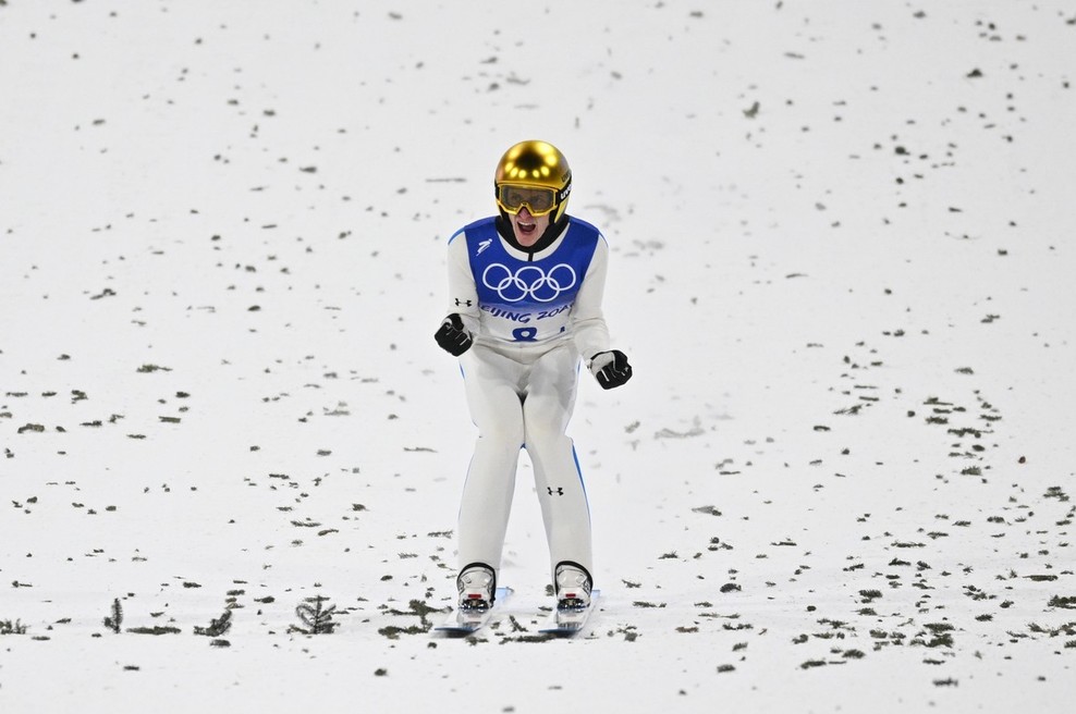Skakalci na ekipni tekmi Sloveniji prinesli sedmo medaljo na OI (foto: profimedia)
