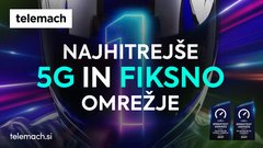 Telemachu nagradi Ookla® za najhitrejše 5G in fiksno omrežje v Sloveniji