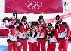 Na zadnji olimpijski preizkušnji v alpskem smučanju zmagala Avstrija, Slovenija sedma