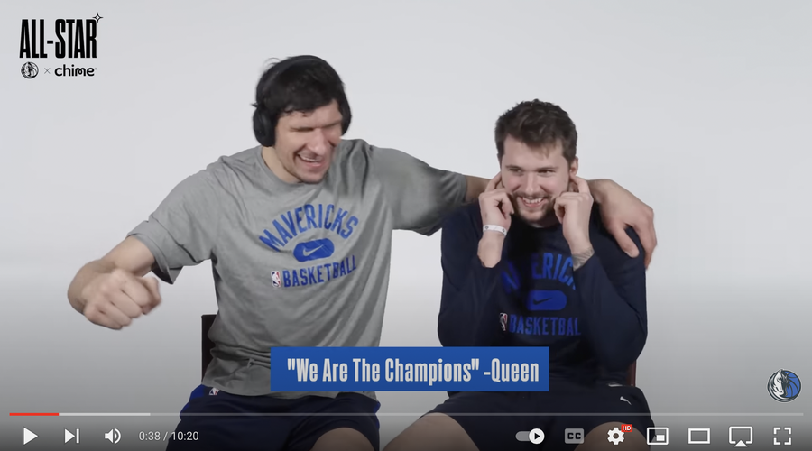 (Video) Luka Dončić in Boban zagotovila veliko dozo smeha: preizkusila sta se v petju (foto: Youtube / Screenshot)