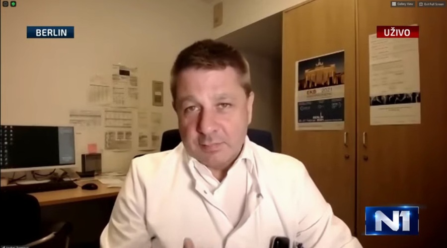 Andrej Trampuž: "Pandemije bo poleti konec, a bo virus še naprej ostal z nami!" (foto: N1/youtube)