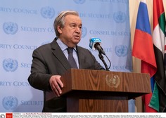 Zaradi veta Varnostni svet ZN ni potrdil predloga z obsodbo ruskega napada na Ukrajino