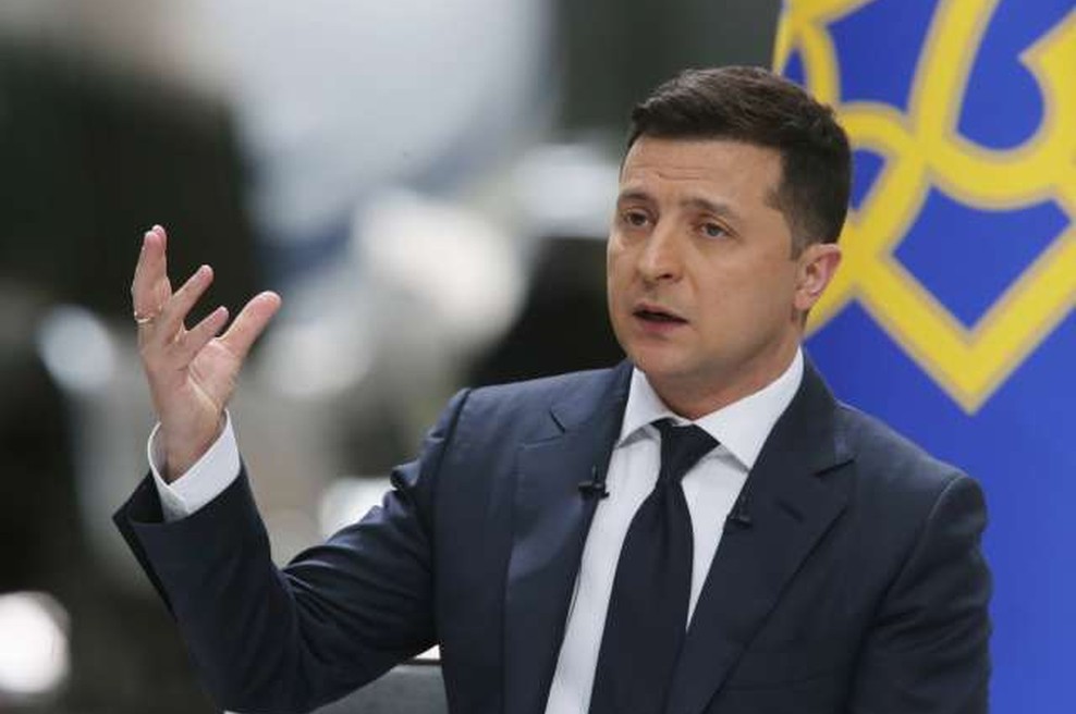 Volodimir Zelenski - komik, ki je postal simbol odpora (foto: Xinhua/STA)