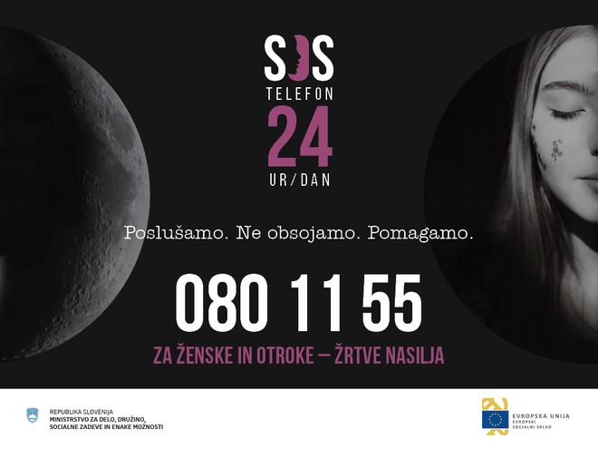 SOS telefon: "Stop femicidu in kršenju človekovih pravic žensk!" (foto: SOS TELEFON)