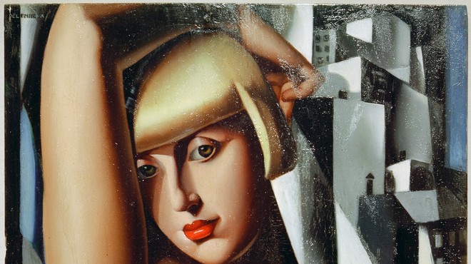Najbolj znan portret Suzy Solidor, leta 1933 v slogu art deca ustvarila poljska umetnica Tamara de Lempicka. (foto: Profimedia)