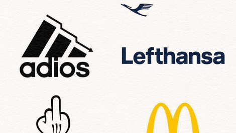 TAKO je predelal logotipe podjetij, ki so zapustila Rusijo in postal spletna SENZACIJA