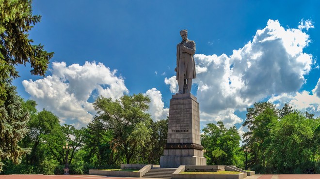 Kip Tarasa Ševčenka v Dnipru v Ukrajini. (foto: Profimedia)